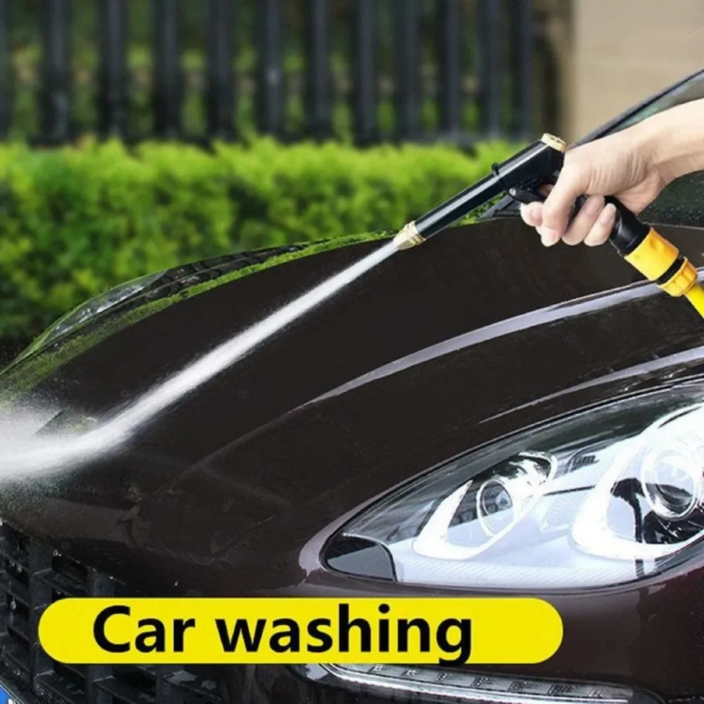 High Pressure Water Gun Car Washing Garden Watering Hose Nozzle Sprinkler Foam Jug Water Faucet Joint Quick Connector