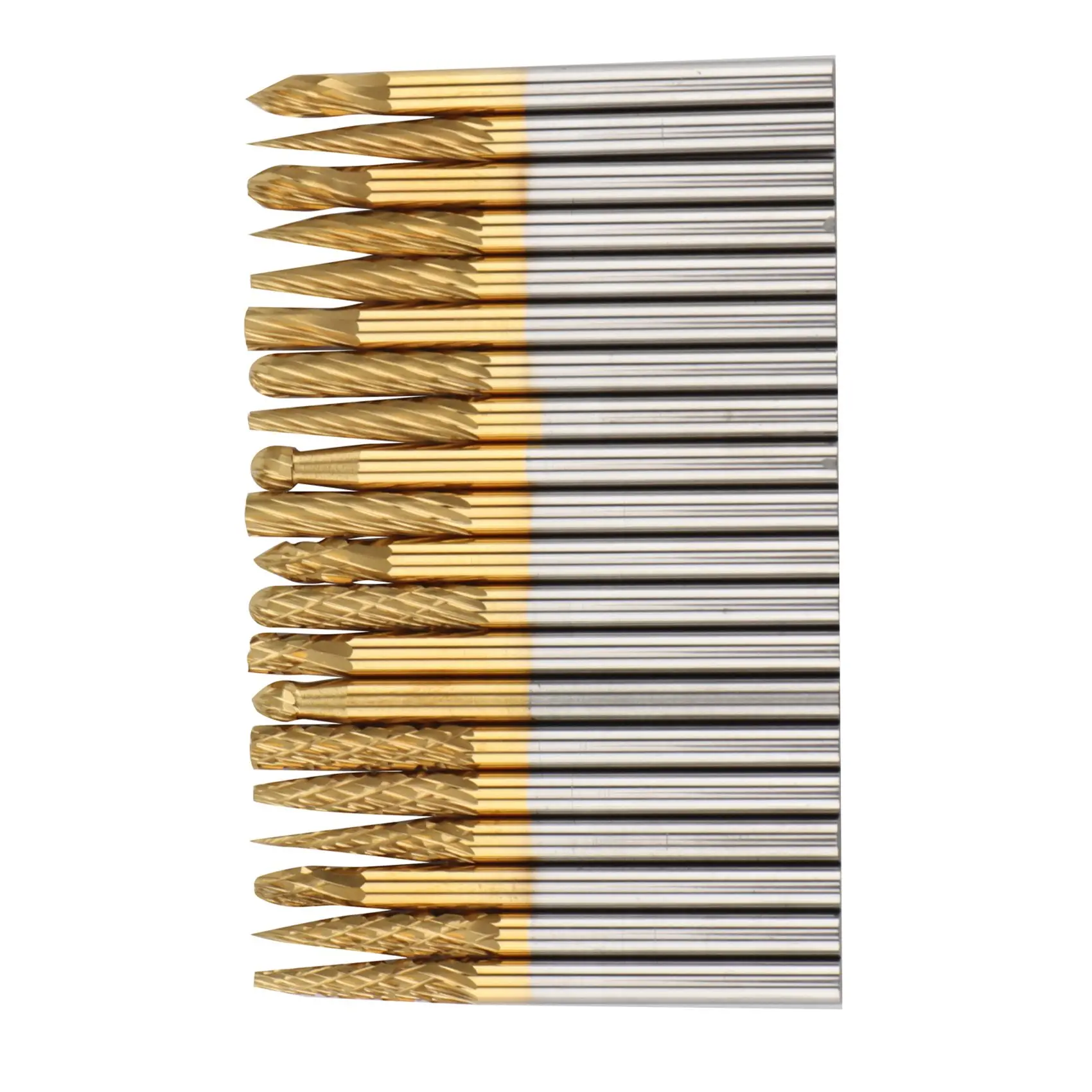 Rotary File for Metal Wood 3X3mm Tungsten Carbide Rotary Burrs Woodworking Tools Titanium Coated Mini File