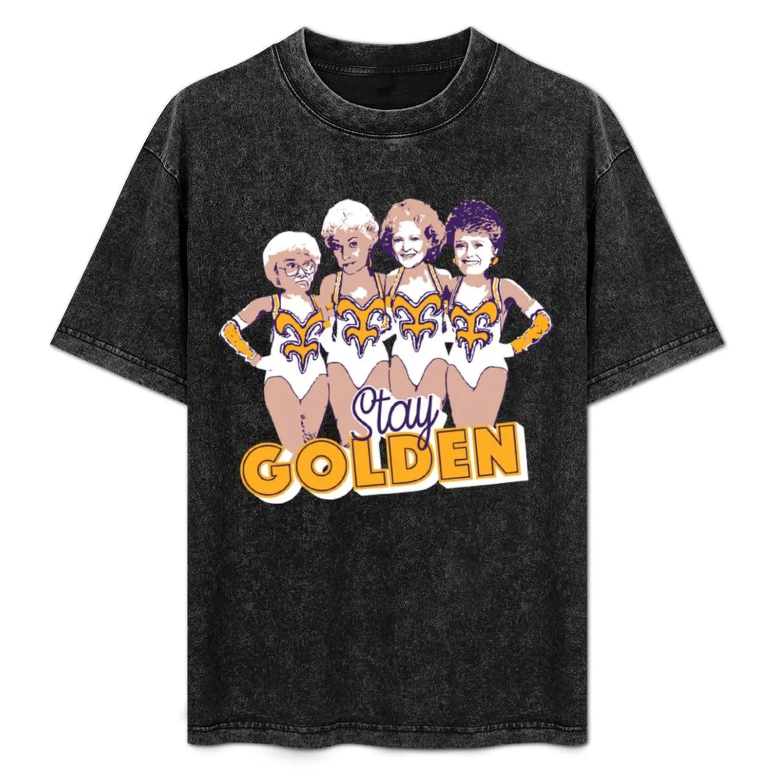 

Lsu Golden Girls T-Shirt Basic Plain Short Sleeve Crew Neck Tee