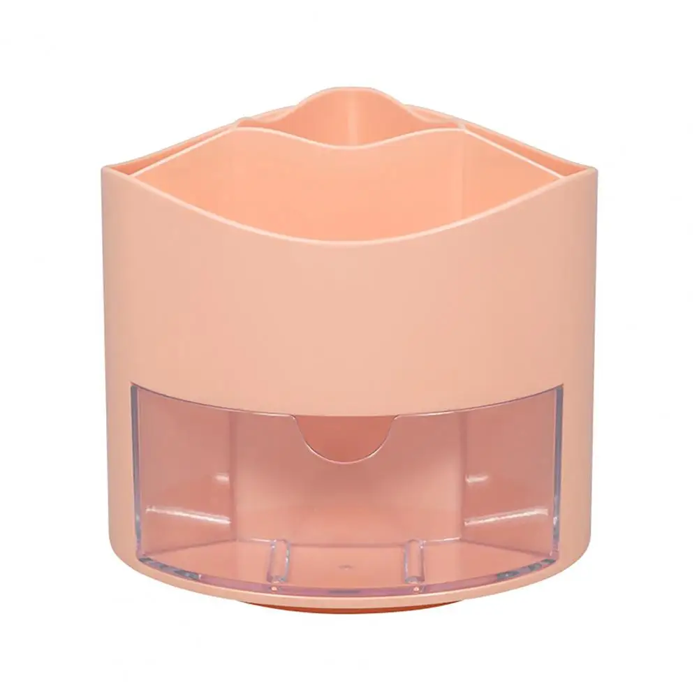 حامل قلم متعدد الوظائف قسم أبيض وطبقات قلم رصاص دوار مكتب تخزين سطح المكتب لوازم مكتبية أدوات التجميل #6