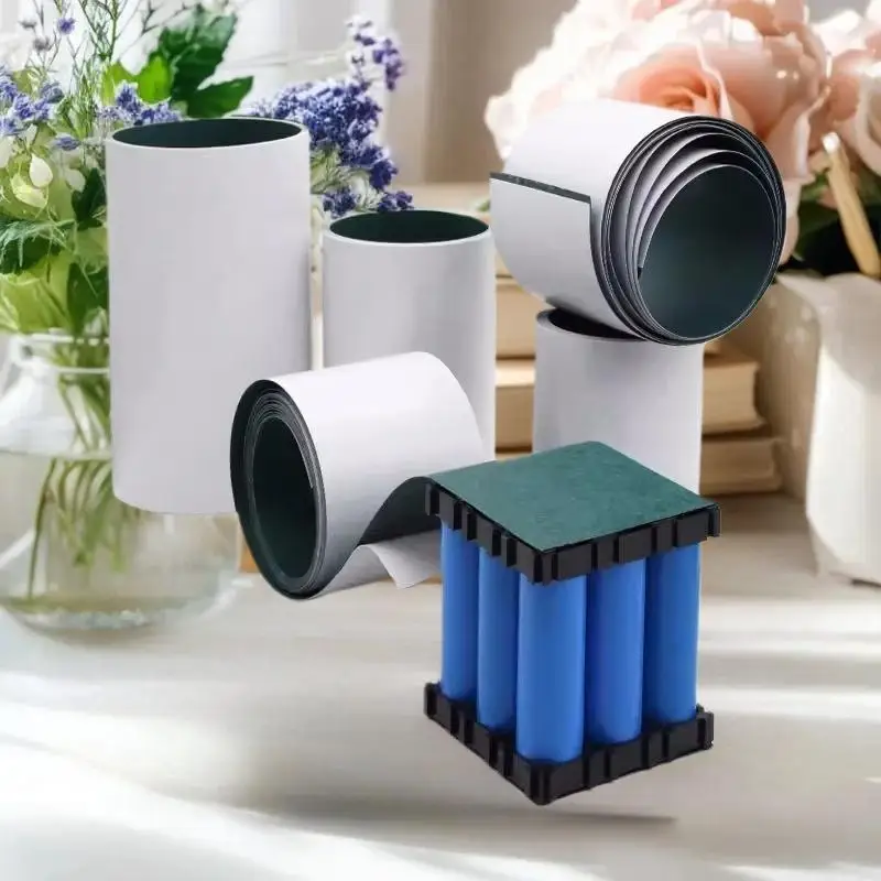 Parche de pegamento aislante de celda, ancho 50/60/65/70mm, junta de aislamiento de batería 18650, almohadillas aisladas de electrodos de papel de cebada, 1 Uds.