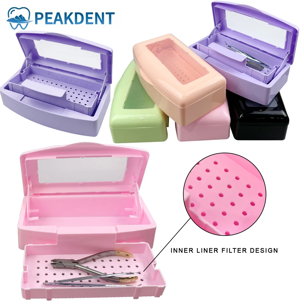 

Dental Sterilizer Tray Disinfection Box Sterilizing Clean Nail Tools Tweezers Sterilizing Tray Surgical Pliers Cleaner Equipment