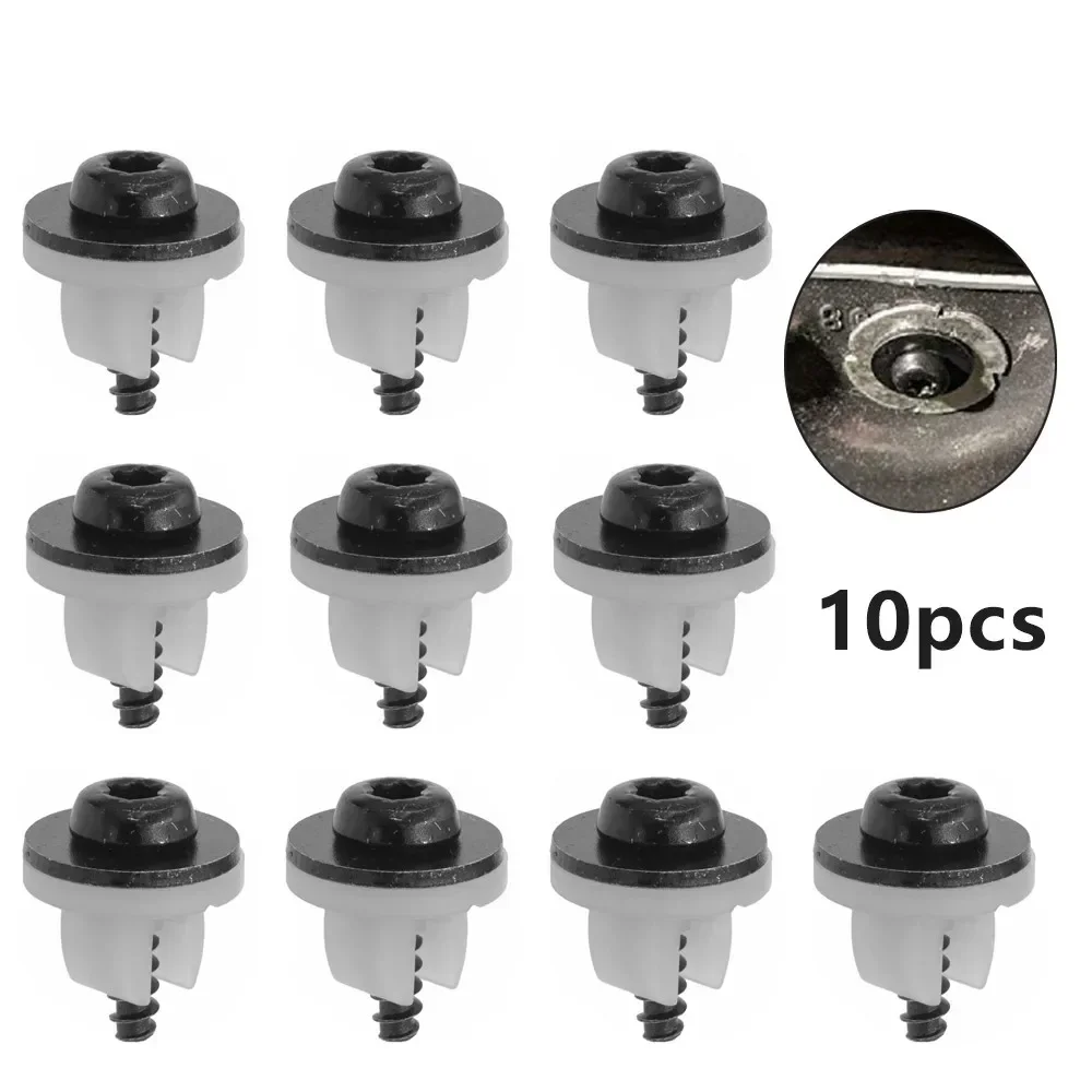

10Sets T30 Torx Head Screw - Under Engine Shield Screw Grommet & Bumper Cover Retainer Kit For Ford Vehicles Auto Fastener NEW