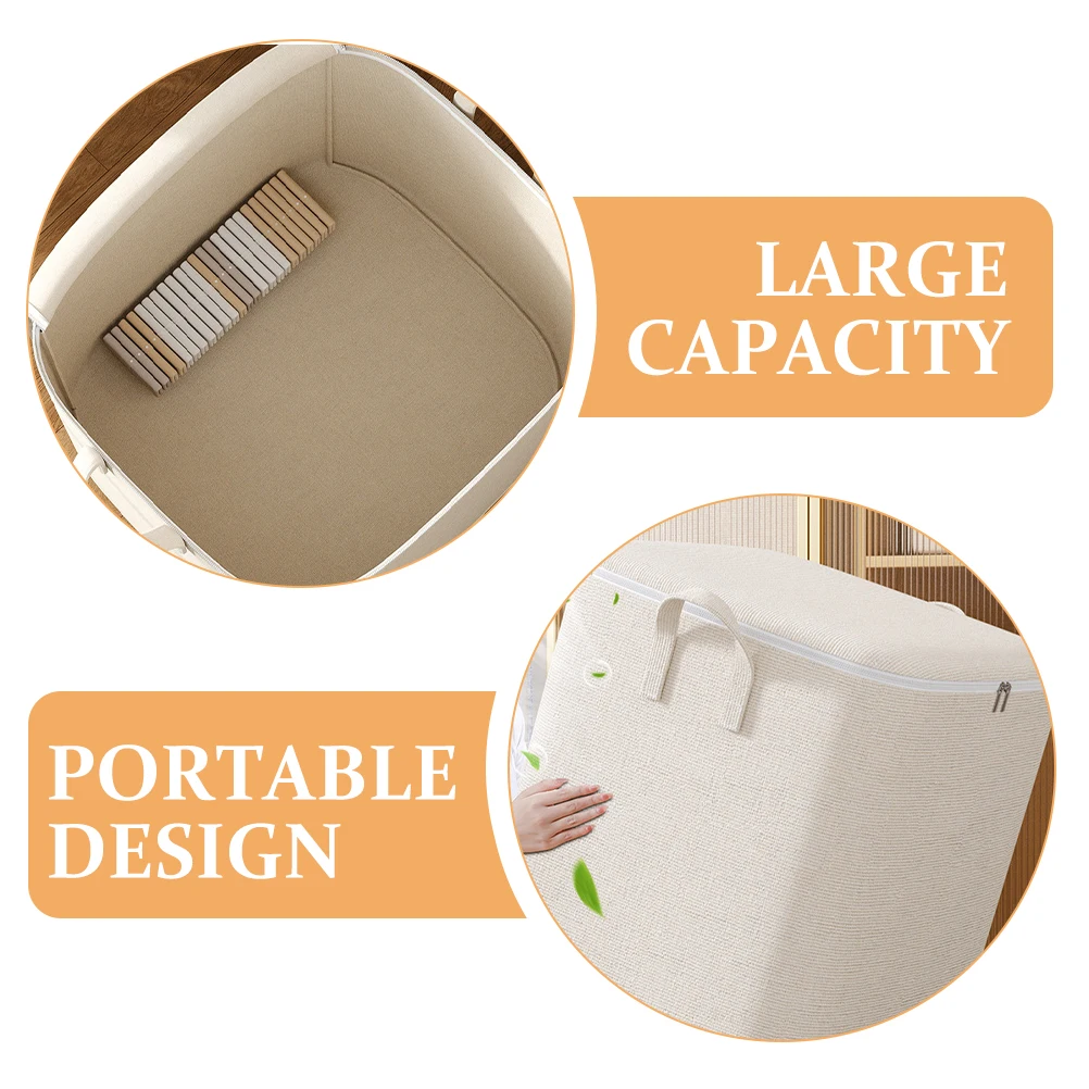 

Large Capacity Storage Bag Foldable Quilt Comforter ganizer Cotton Portable Bags Moving Blankets Clothes Container