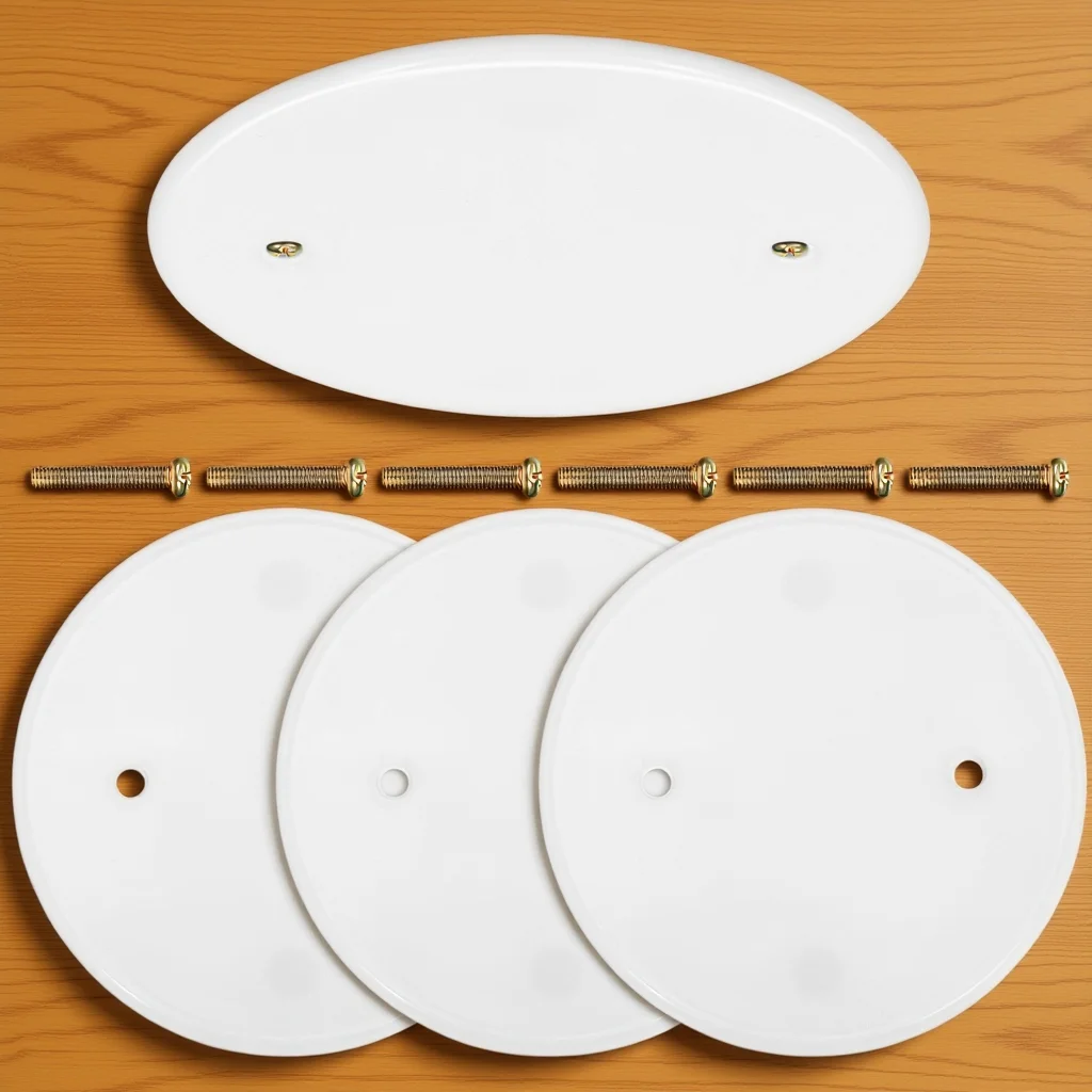 

Комплект из 4 круглых заглушек для потолочных отверстий, крышек для электрических и распределительных коробок, аксессуары