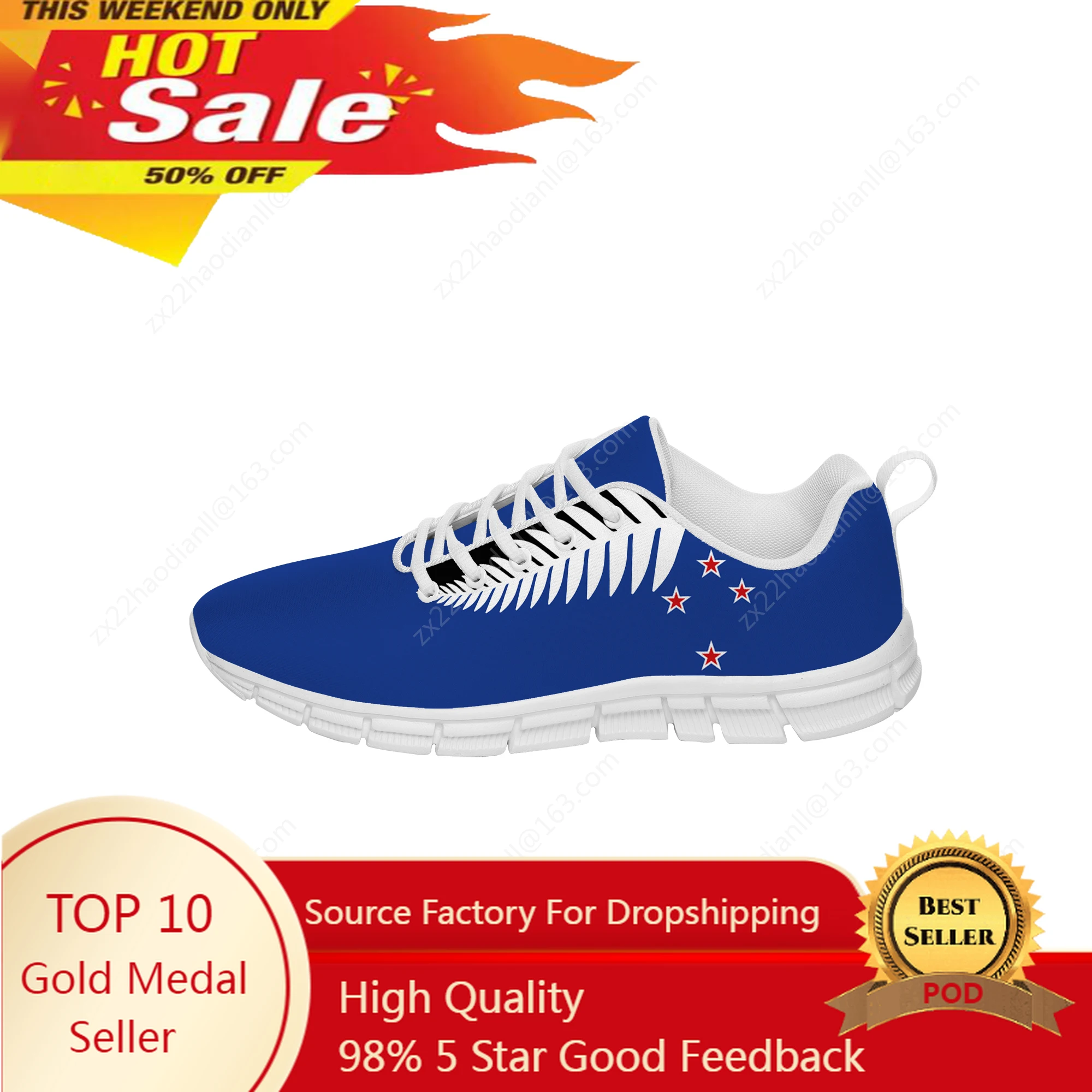 New Zealand Flag Sneakers Mens Womens Teenager Casual Shoes Canvas Running Cloth Shoes 3D Printed Breathable Lightweight shoe