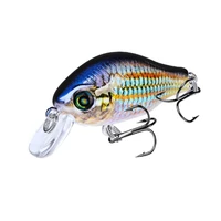 Señuelo de pesca con manivela, cebo duro de plástico Artificial flotante Wobbler, trucha, Crankbait, Lucio, aparejos de pesca japoneses, 52mm, 8,5g, 1 pieza