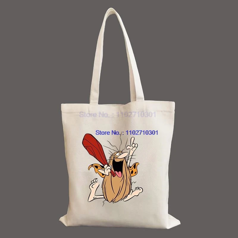 Captain Caveman Fashion Shoulder Bag Student Female Handbag Reusable Shopping Bags Canvas Tote Bag Hand Bags For Shopping