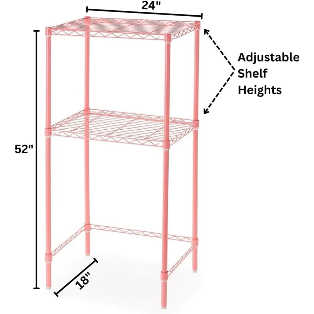 رف صغير وردي قابل للتعديل مع سوبريما ®   تكنولوجيا لحلول التخزين الأمثل