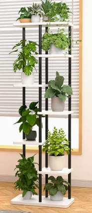 Multi‑Tier Metal Wood Plant Stand Indoor Corner Flower Shelf Display Rack for Multiple Potted Plants Home Garden Balcony Decor - view 2