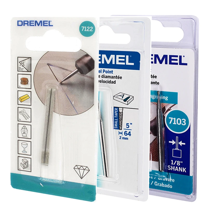 

Dremel 7103 Engraving Cutter High Speed Cutter Diamond Wheel Point Diamond Taper Wheel Point Tungsten Carbide Cutter Accessories