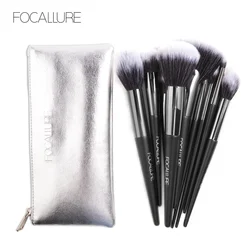 FOCALLURE 6/10pcs Makeup Brushes Set Eye Shadow Foundation Women Cosmetics Powder Blush Blending Make up Brushes Kit Tools