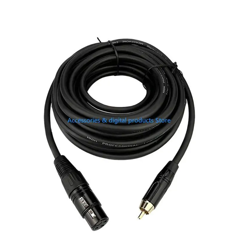 77JD Universally RCAs To XLRs Cable Compactly Design For DJ Equipment And Electronic Instrument NoiseFree Audios Transfer