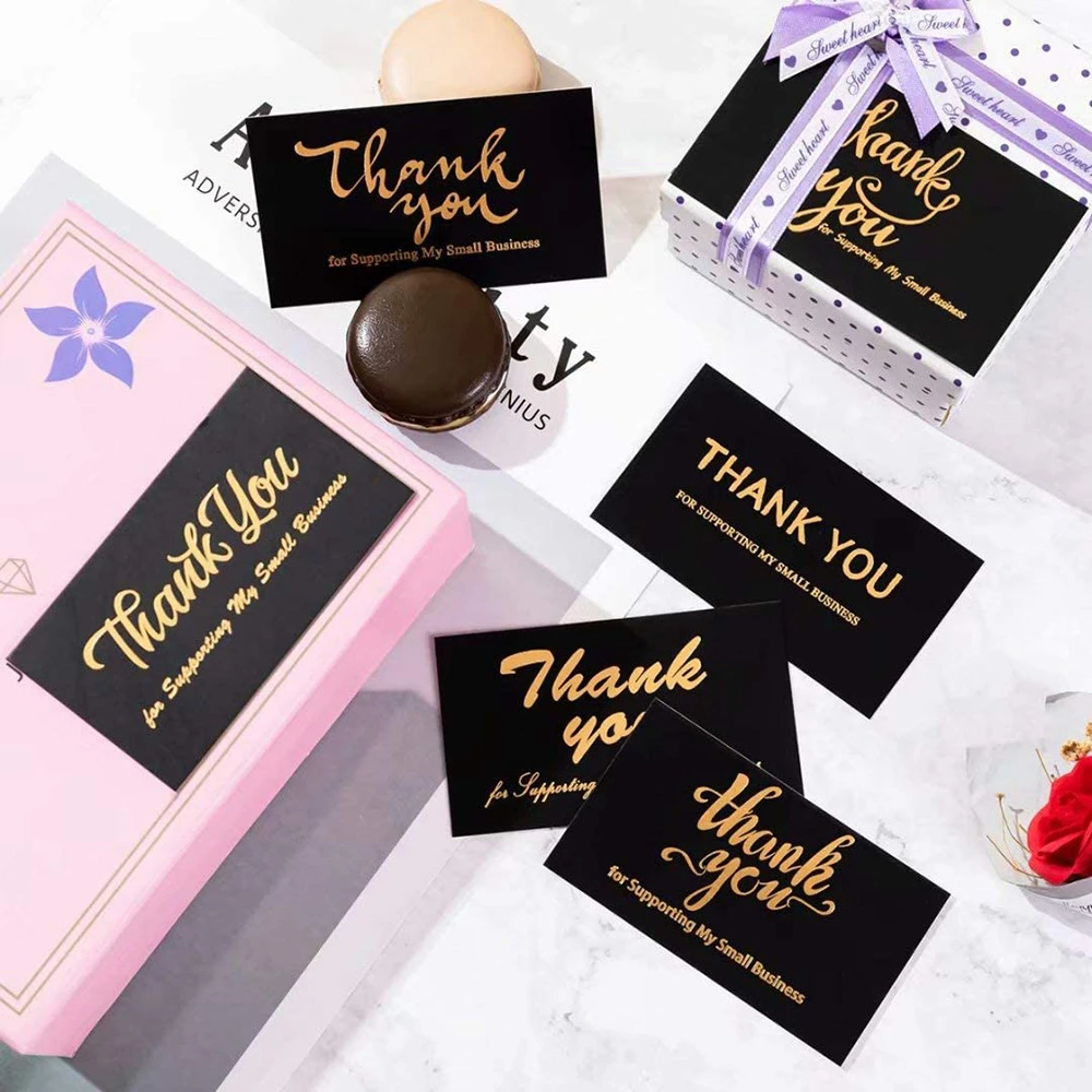 "Thank You For Your Order" Cards Beyond Grateful Labels For Small Businesses Inserts Gorgeous Appreciate Package Gifts view 2