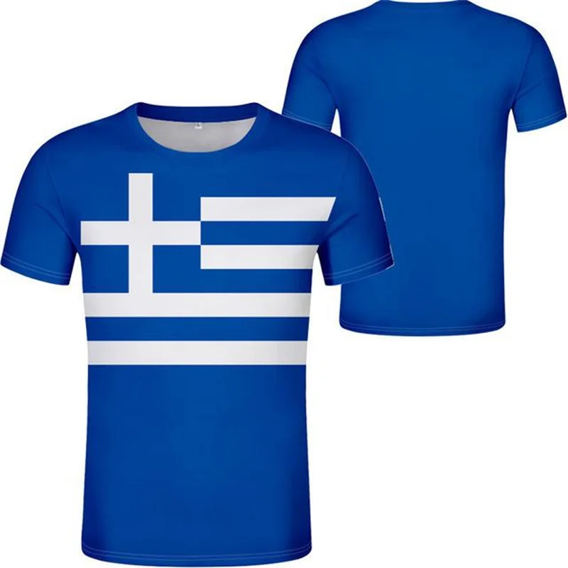 Hellas Totem Greece Emblem Graphic T Shirt for Men Clothing 3D Print Greek Nation Flag Tshirt Fashion Streetwear Tops Tee Shirts