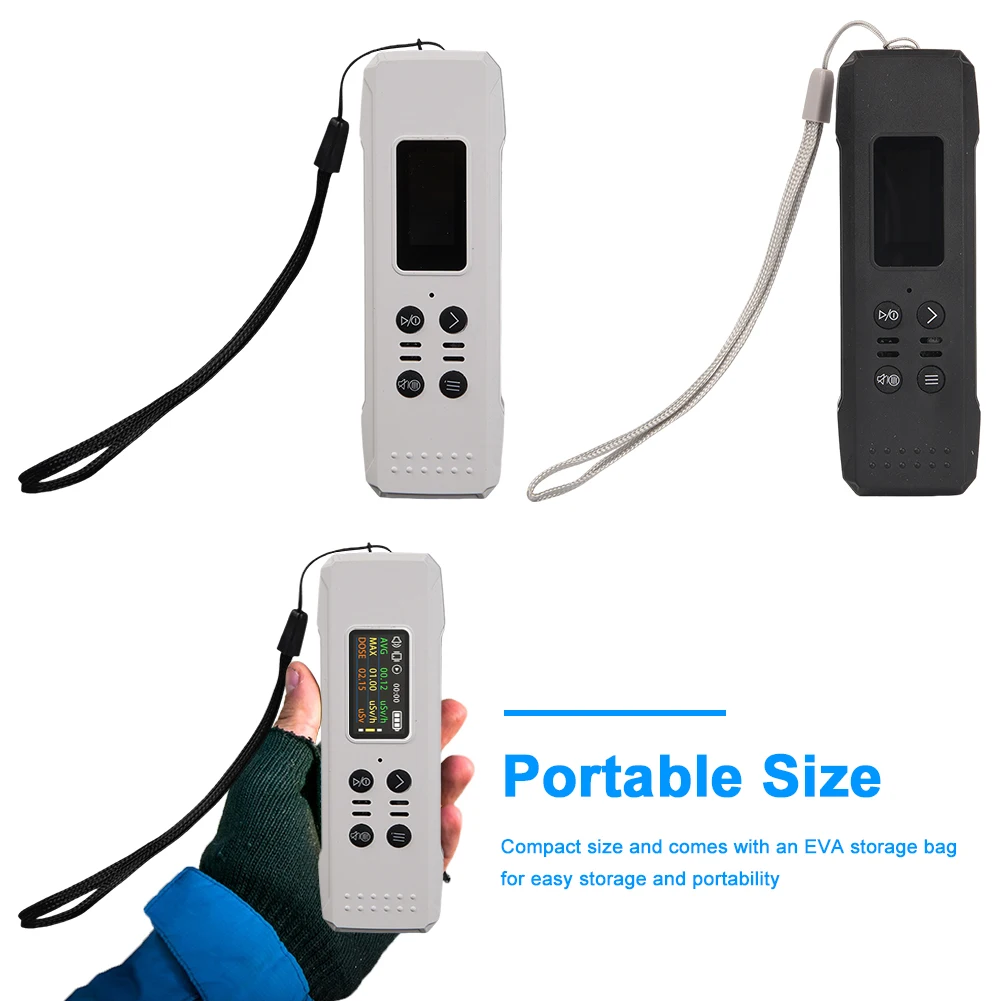 Nuclear Radiation Detector High Precision Geiger Counter X-Ray Beta Gamma Radioactivity Detector Rechargeable with 3 Alarm Modes