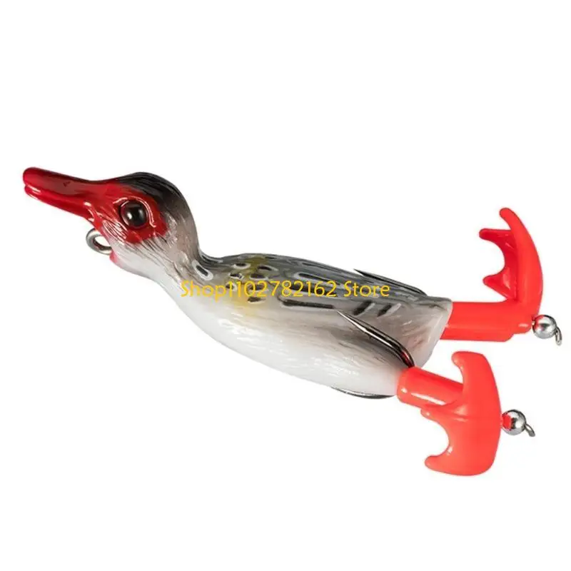 547B Topwater Swimming Lures Double Propeller Floating Duck Fishing Lures Hooks
