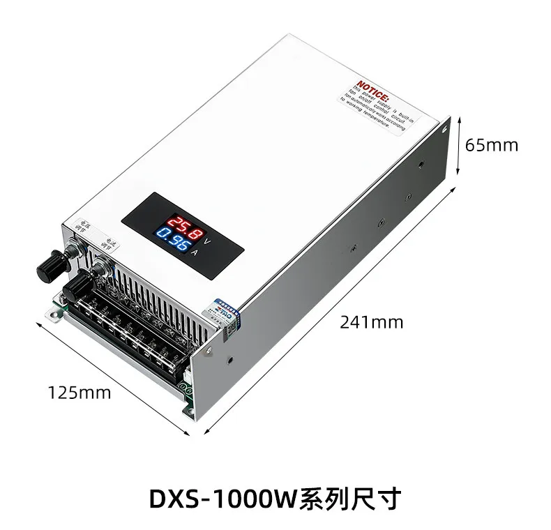 Digital Display Adjustable Switching Power Supply 48v 24 36 60 80 110 220 5v Charging
