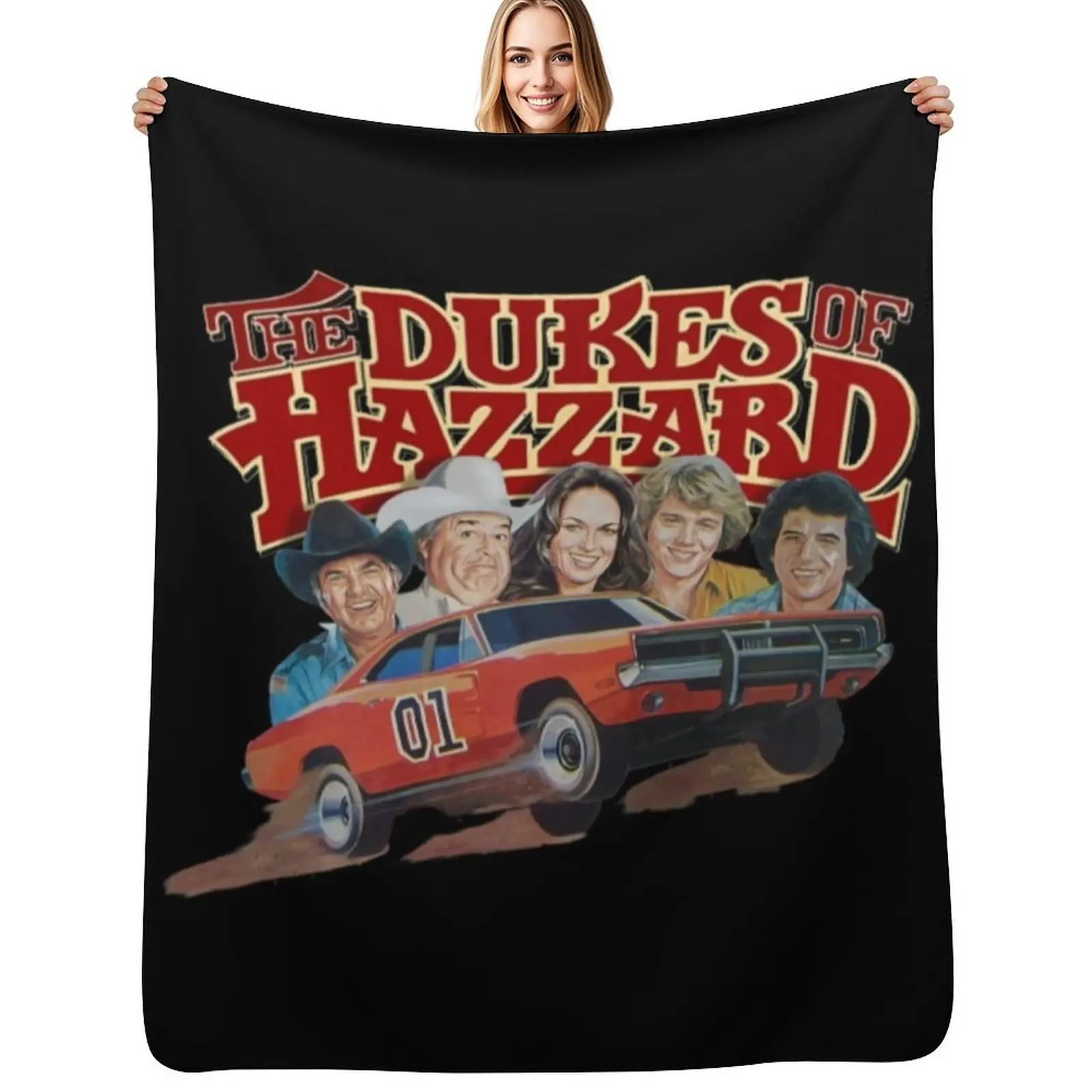 Dukes Of Hazzard T-ShirtDukes of Hazzard and General Lee Throw Blanket Cozy Warm Blanket for Bed Room Decor