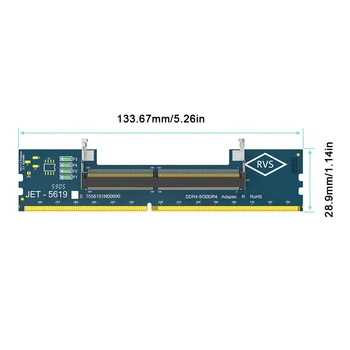 Convertidor de tarjeta de memoria para ordenador portátil, adaptador de memoria RAM SO DDR4 a escritorio, adaptador de memoria DDR4, probador de memoria SO DIMM 4 a DDR4, 1 unidad 1
