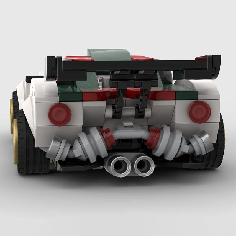 1975 لانسيا ستراتوس مخصص 8 سيارة رالي واسعة رياضية سباق المدينة نموذج مركبة تقنية اللبنات لعبة الطوب الإبداعية هدية #3