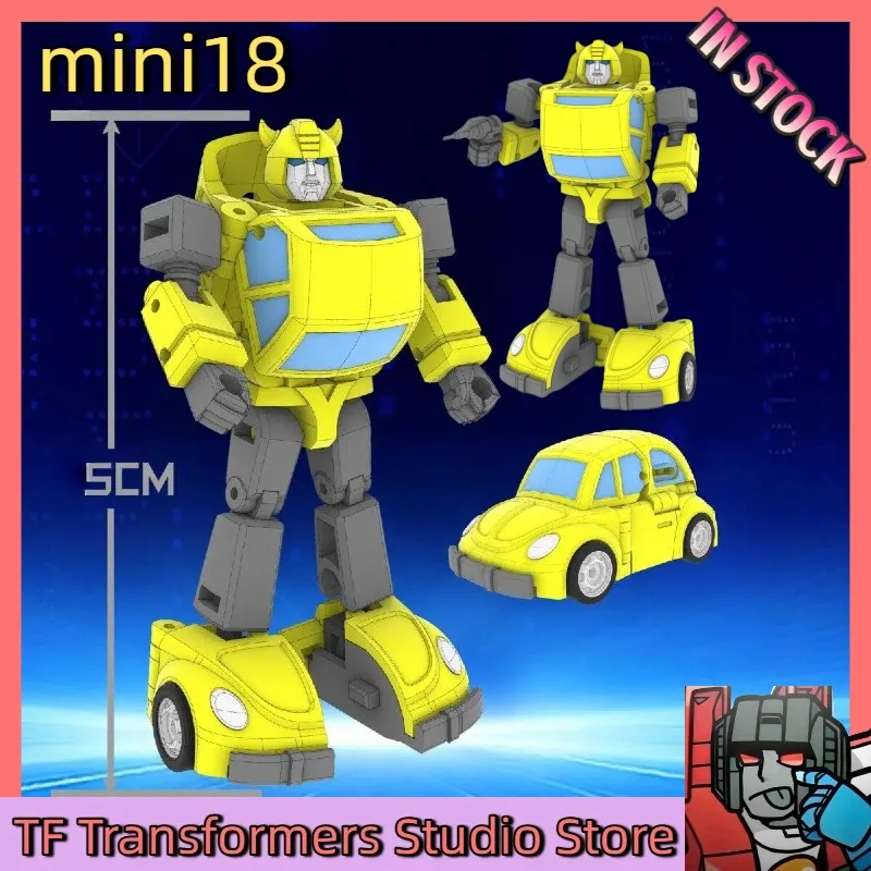 EN STOCK PROCHAINEMENT Jouets transformables Galaxy Toys MINI18 BEE Robot miniature à échelle transformable, figurine d'action entièrement articulée et finie