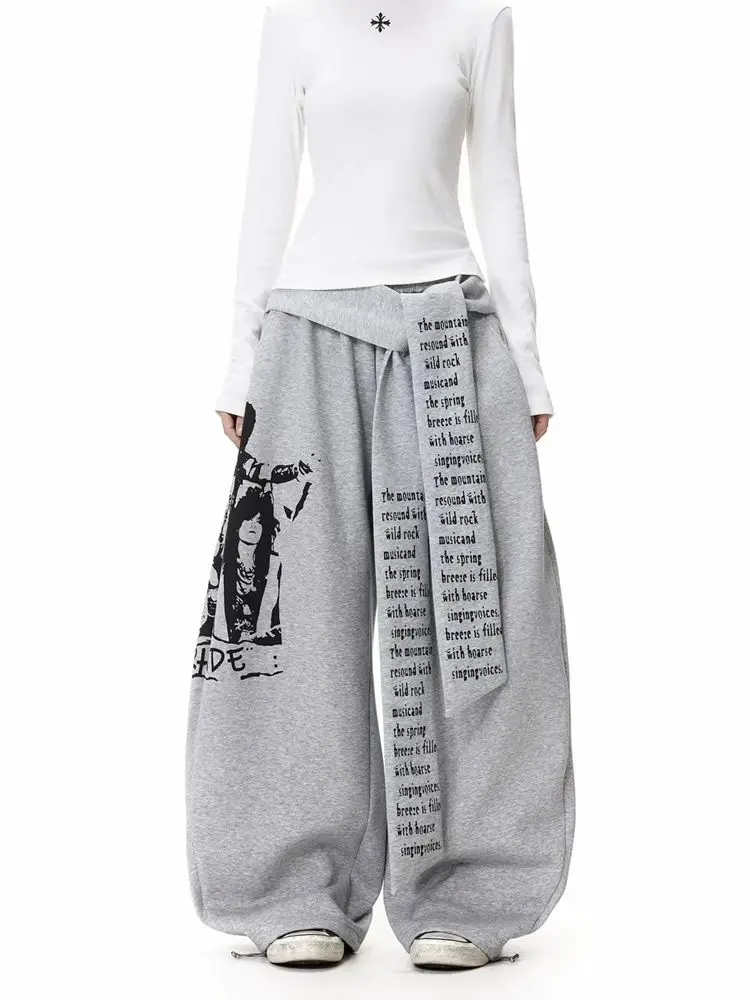 Pantaloni Scimitar da donna Cargo Vintage Autunno Velluto a coste Oversize Multi-tasche All'aperto Stile Grunge Elastico regolabile a gamba larga