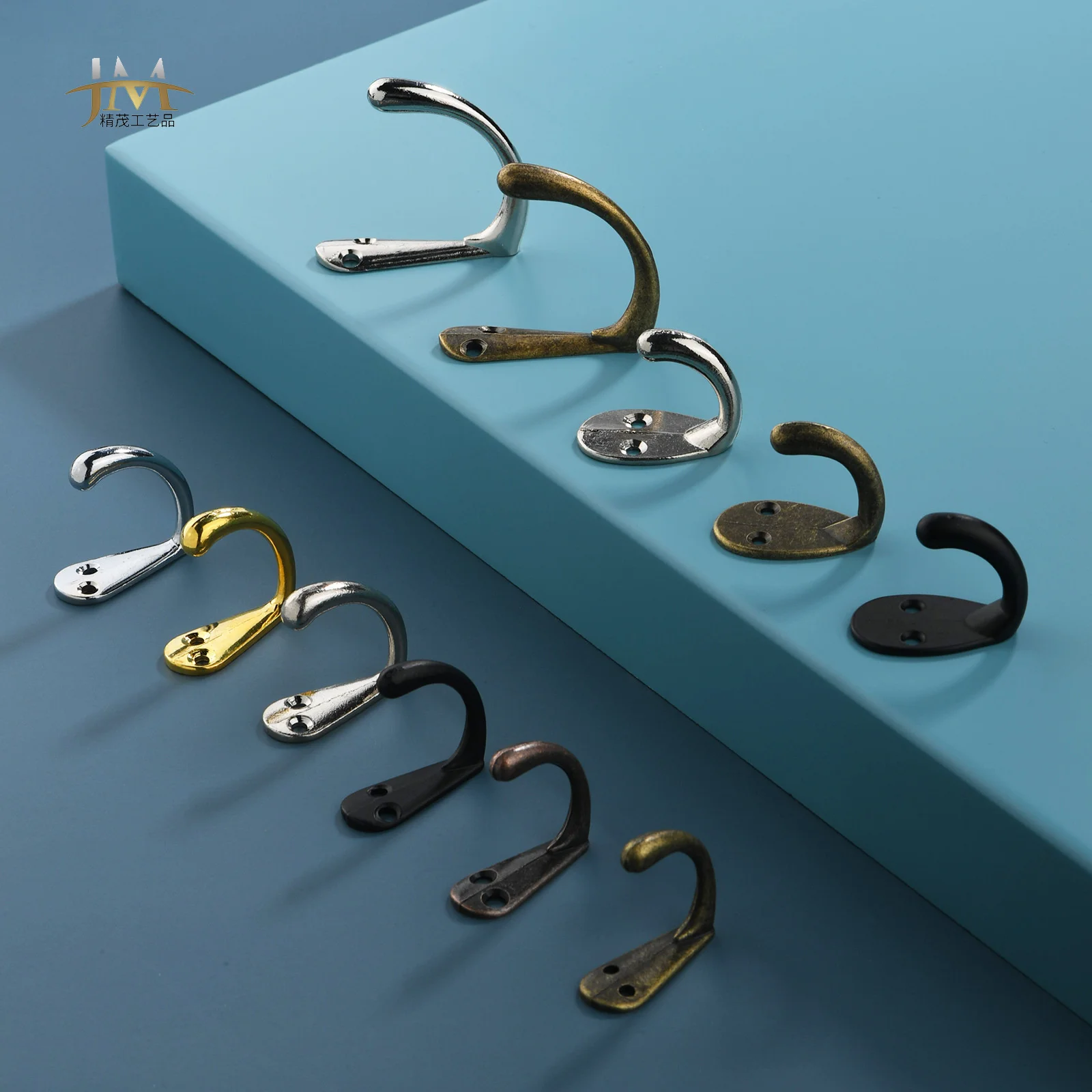 

JINGMAO hardware new Chinese style home fittings antique alloy cabinet decoration bronze clothes hook