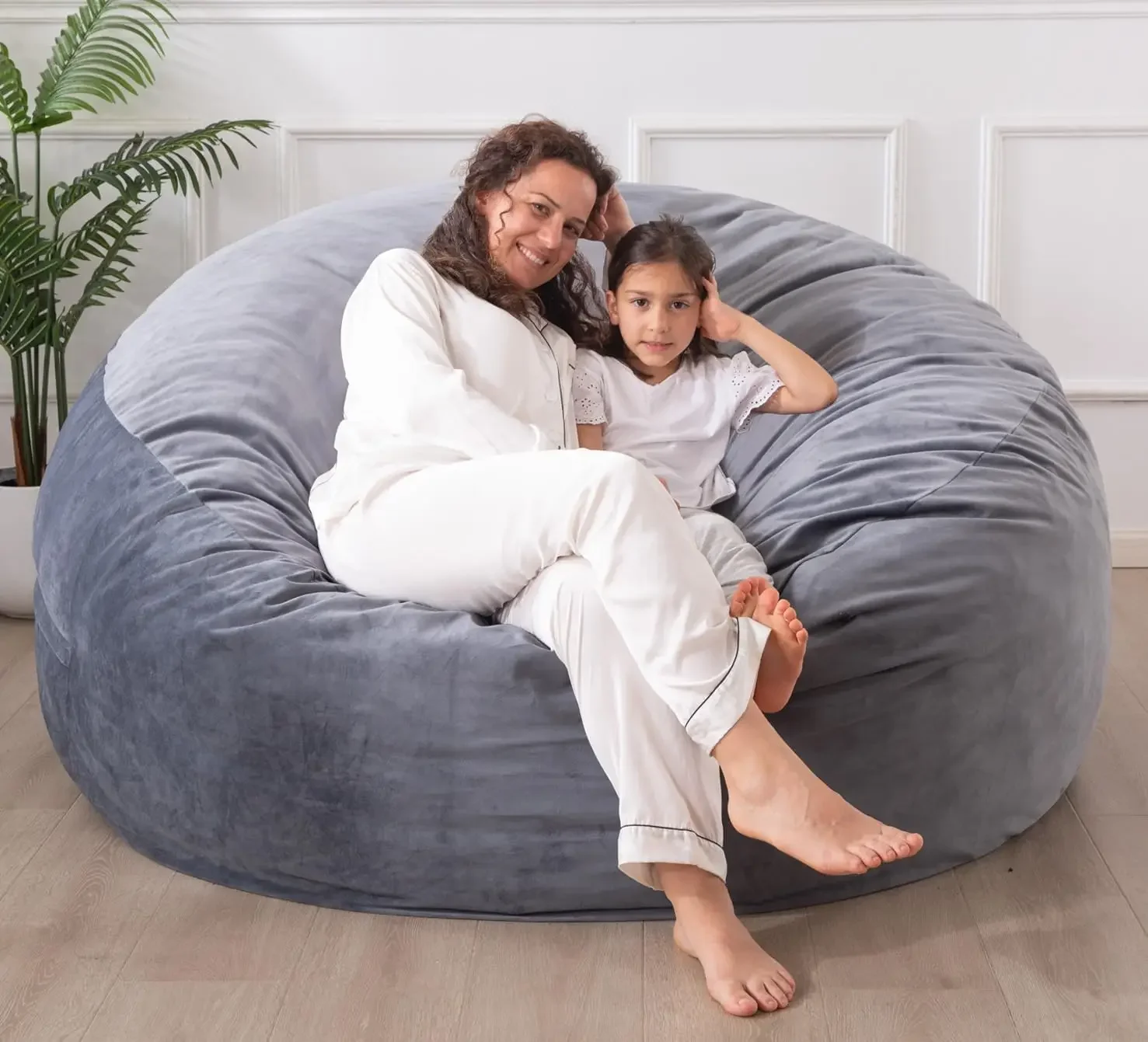 [Outer Cover] Large Bean Bag Chair: 3 ft Memory Foam Bean Bag Chairs for Adults/Kids,Bean Bag Chair with Filler Includ