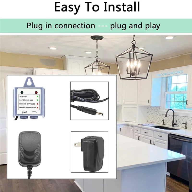 ABLE-169031 محول التيار المتردد لموجة Motionsense وU بواسطة مجموعة مهايئ سلك الطاقة أجزاء صنابير المطبخ الولايات المتحدة التوصيل