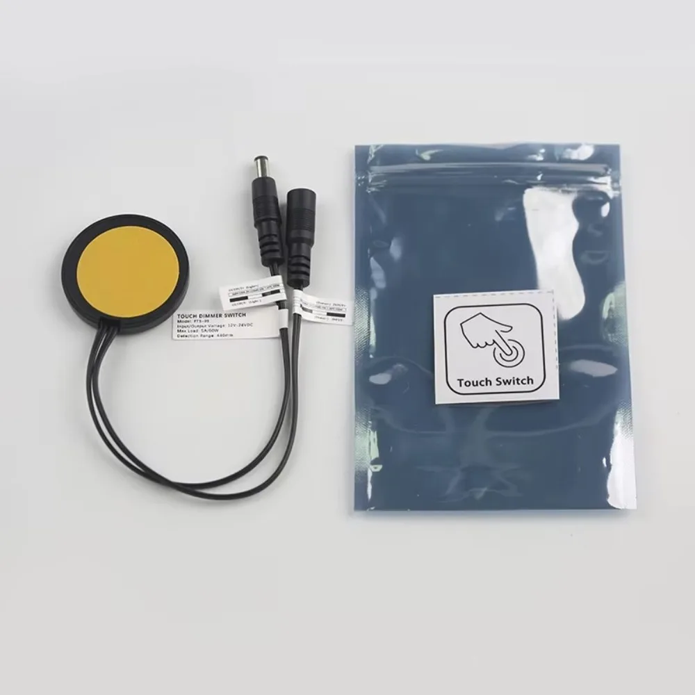 Practical DC12V 24V Smart Sensor 5A 60W Wood Board Touch Switch Penetrable LED Light Switch for Cabinet LED Light