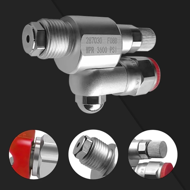 287030 Shut Down Valves Swivel Joint Paint Sprayer Adapter 3600PSI  Airless Sprays Adapter Joint AntiSpitting DropShipping