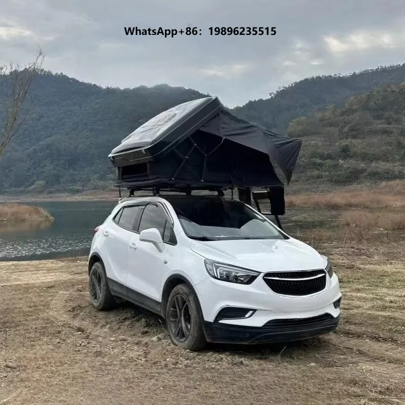 Car 4x4 4WD F150 Large 4 Person Hardtop Rooftop Tent With Skylight Hard Shell Roof Top Tent