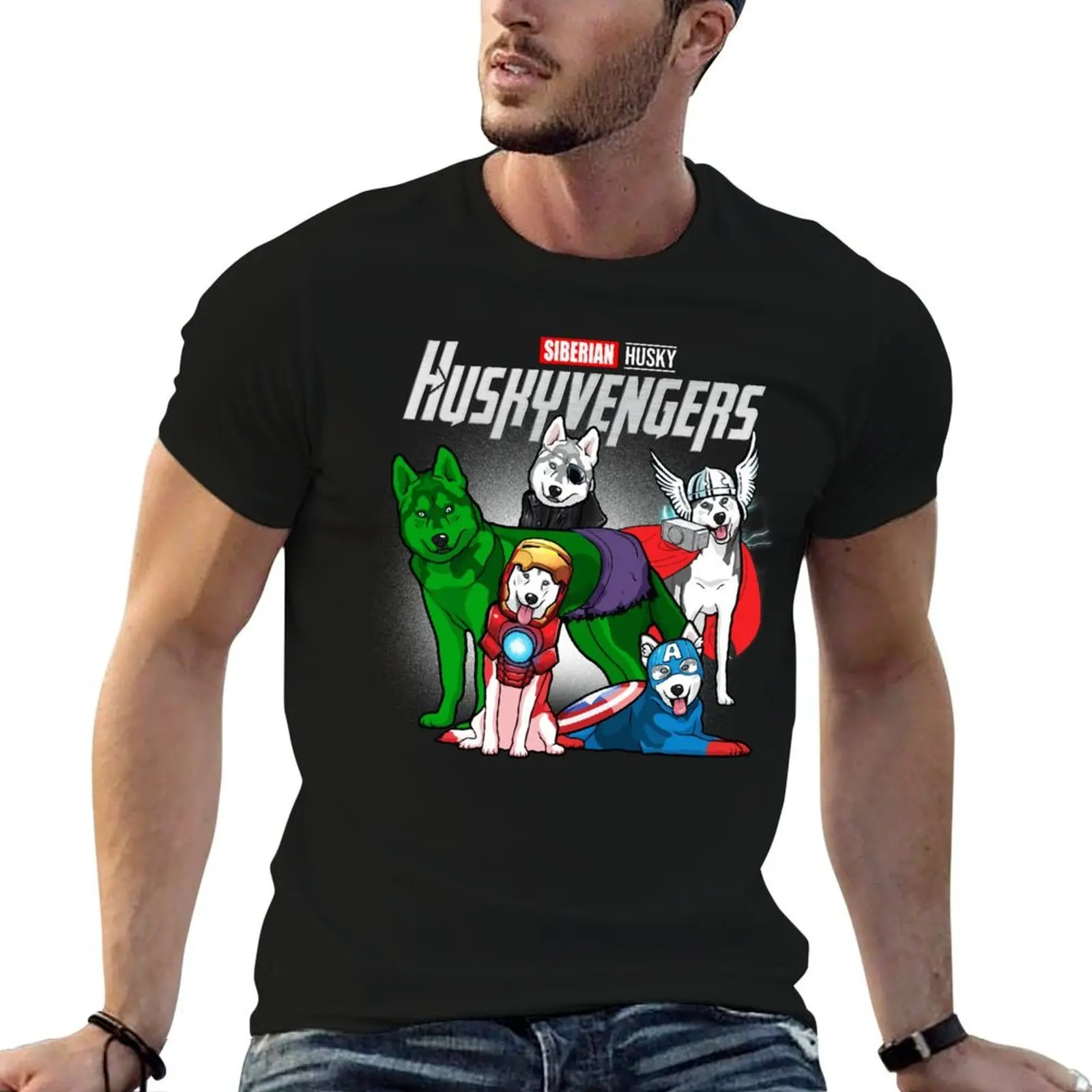 

Funny Husky Lover Gift Huskyvengers Giftfor Men Women, Gift Halloween Day, Thanksgiving, Christmas Day T-Shirt