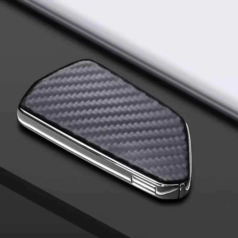 Carbon Fiber Car Key Case Cover for Volkswagen VW Golf 8 MK8 ID4 Skoda Octavia 4 A8 Seat Leon MK4 Cupra Accessories