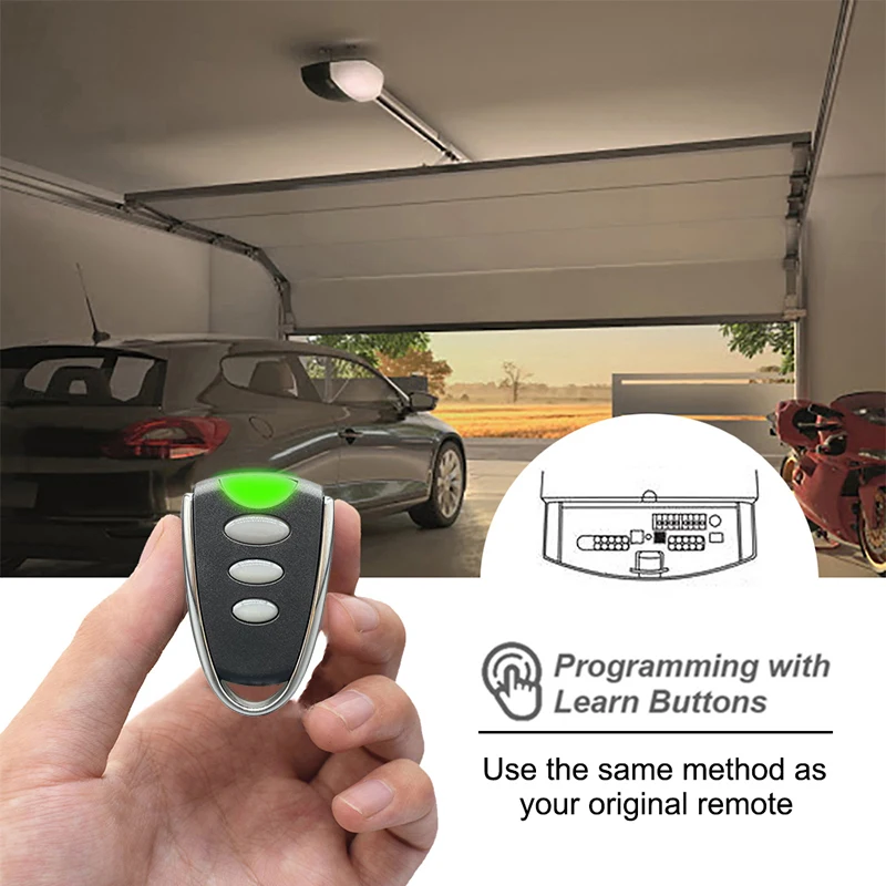Compatible With Homentry PS94331 Garage Door Remote Control / Garage Door Opener 433.92MHz Rolling Code