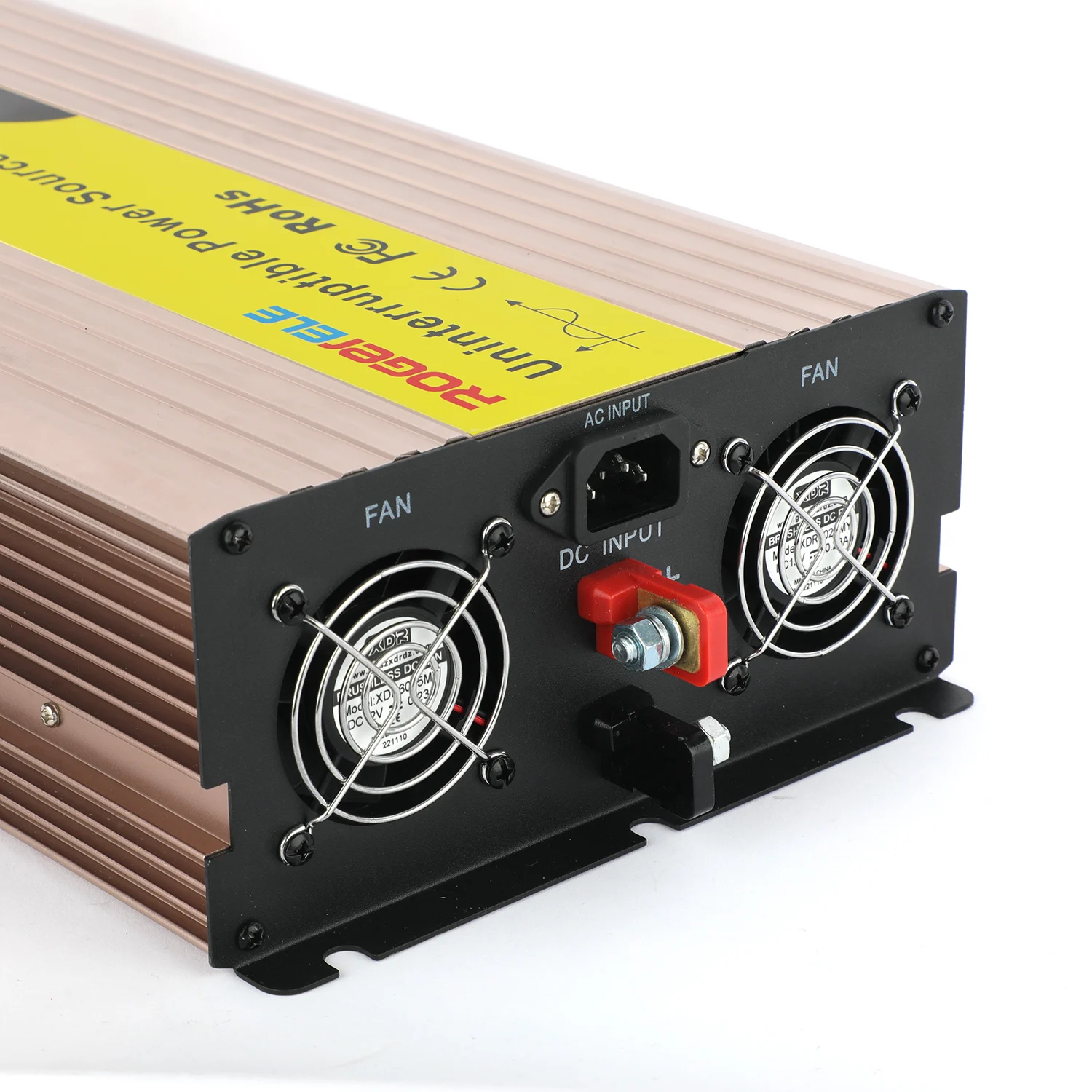 Inwerter mocy marki Wenzhou Roger - 24V/48V DC na 110V/220V AC 3000W Inwerter czystej sinusoidy z funkcją ładowania UPS