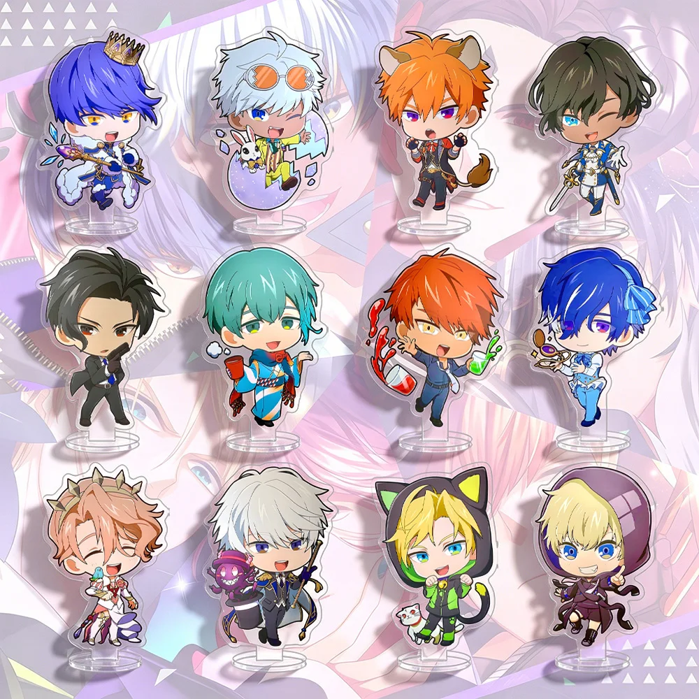 Personagens HD de Mammon, Luke, Asmodeus, Lucifer, Beelzebub, Barbatos, Diavolo, Simeon, Asmodeus, Mammon - Suporte de Acrílico e Chaveiros de Acrílico