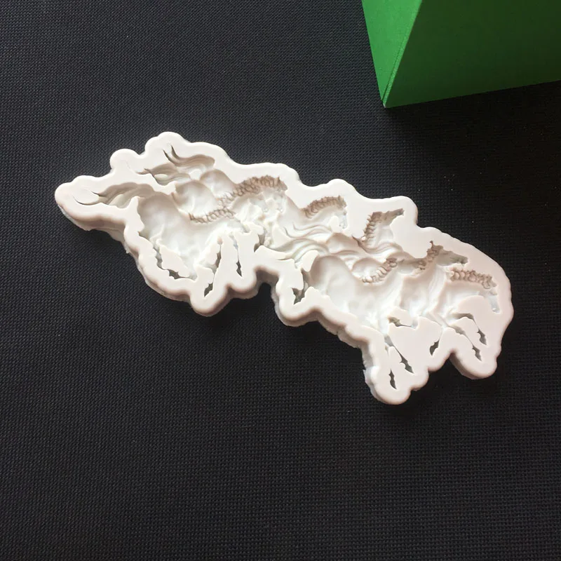 Horse shape Fondant baking chocolate silicone mold for cake decorating tools Craft Molds