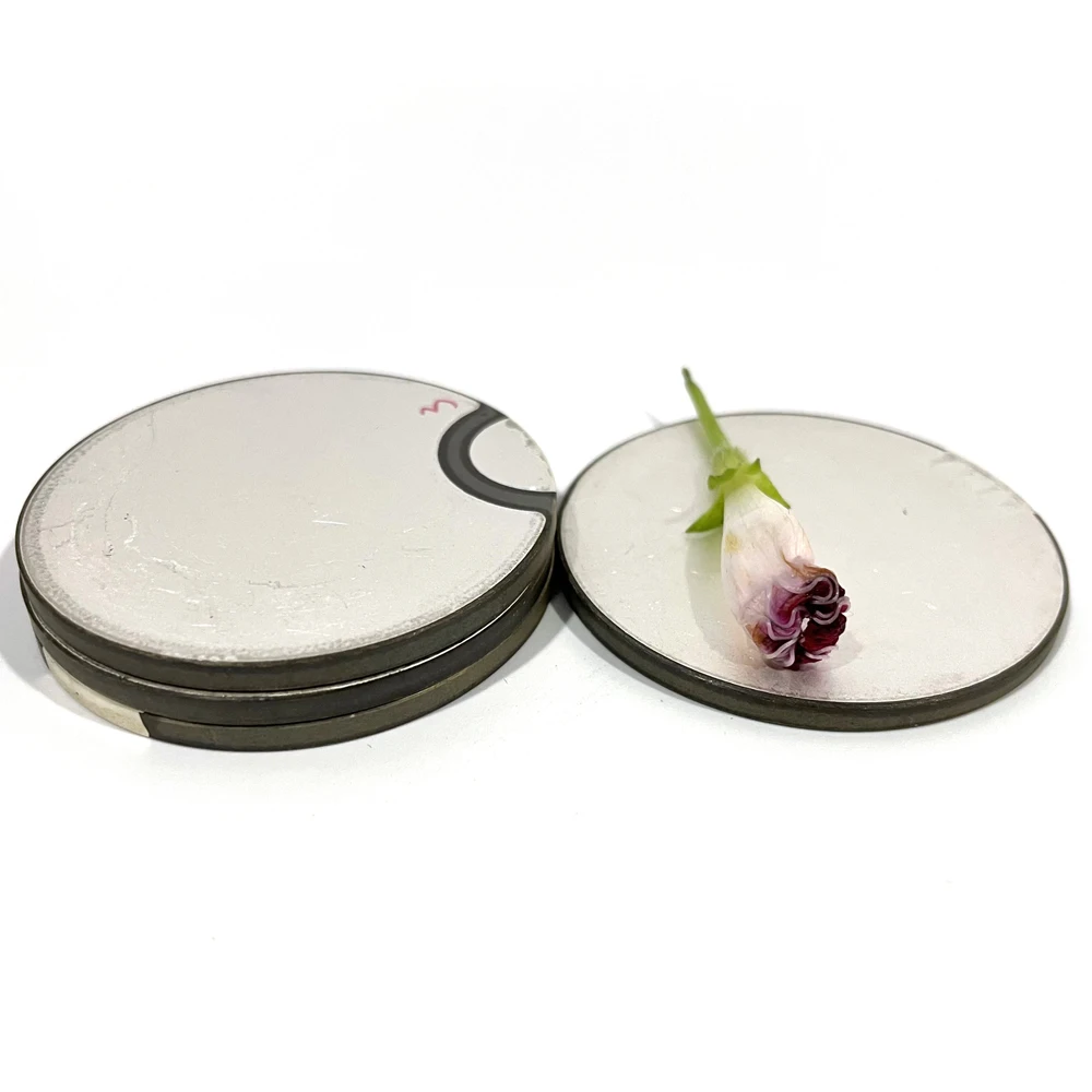 12*0.75 مللي متر Pzt4 عنصر قرص سيراميك كهرضغطية 3 ميجا هرتز مستشعر بالموجات فوق الصوتية