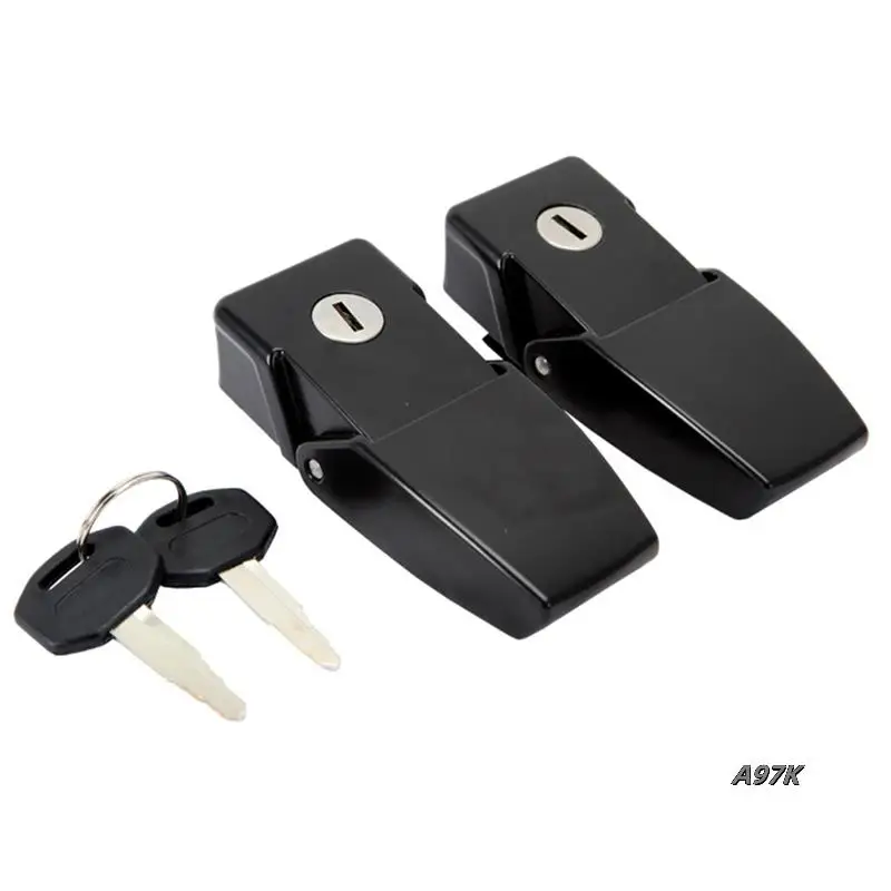 1Set Auto Motor Schloss Haube Latch Fang Abdeckung Mit Schlüssel Für Jeep Wrangler JK Unlimited 2007-2017