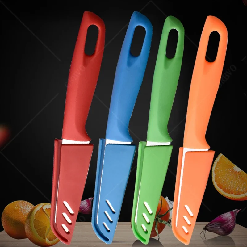 Stainless Steel Fruit Knife Paring Knife Cutter Household Kitchen Peeler Knife Fruit Vegetable Small Knife Portable Fruit Knife