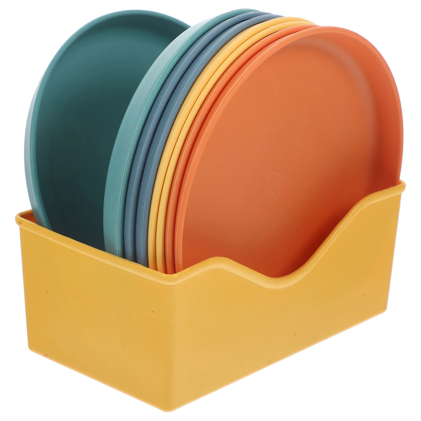 

Plastic Plates Reusable Kitchen Party Snacks Tray Kids Candy Serving Fruit Holder Outdoor BBQ Dish Large Storage Container