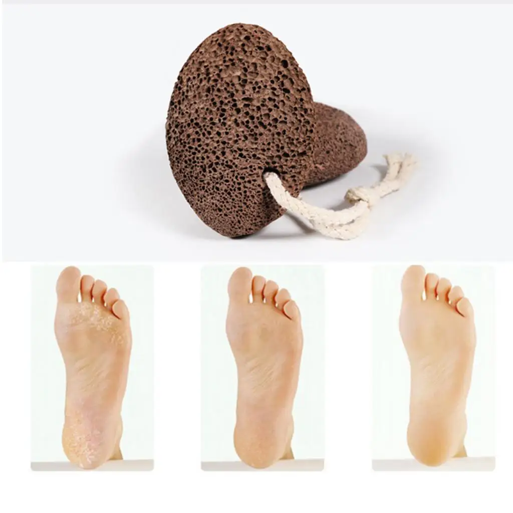 Natural Volcanic Foot Pumice Scrubber Exfoliator Stone Dead Skin Remover Pedicure Tool for Home Foot Care