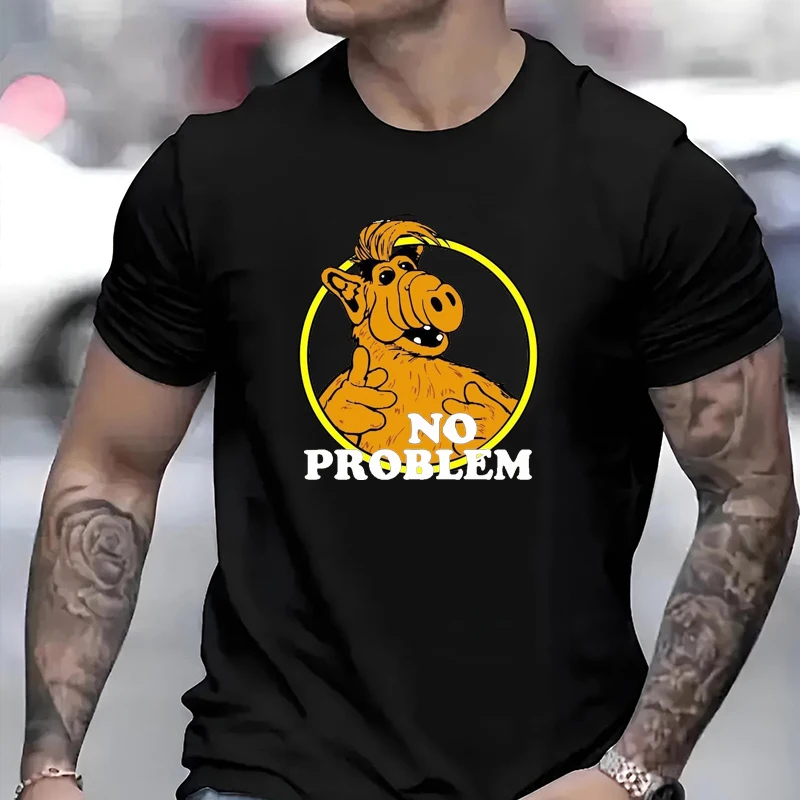 

Alf No Problem 1986 Vintage Men Women T-shirt Funny Retro Hip-hop Unisex Tee Loose Casual Harajuku Couple Clothing Classic Top