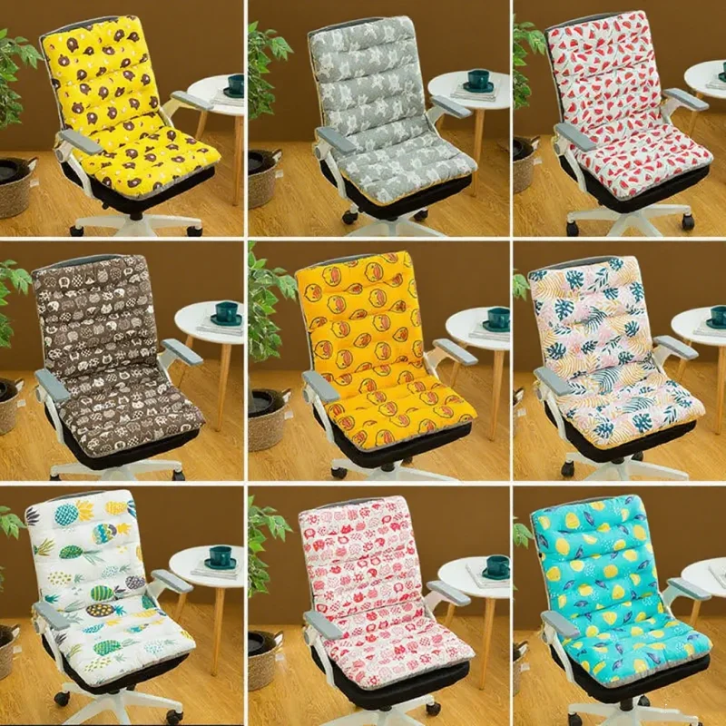 Thicken Soft Back Waist Pillow Cotton Linen Office Seat Cushion Student Chair Pad All-season Universal Follow Pillow