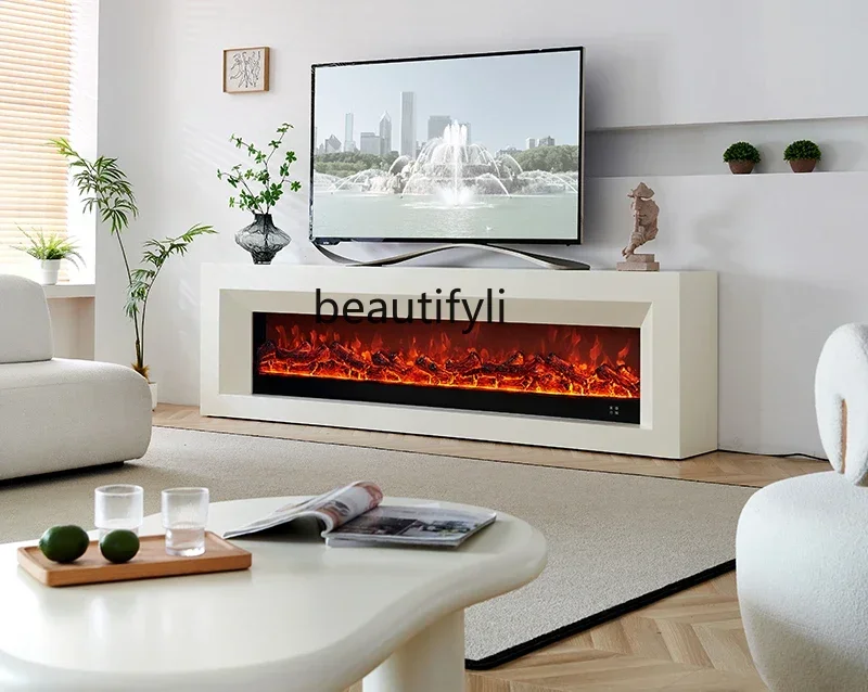 

NQ French fireplace TV cabinet, American mantel, simulated fire electronic fireplace core, household