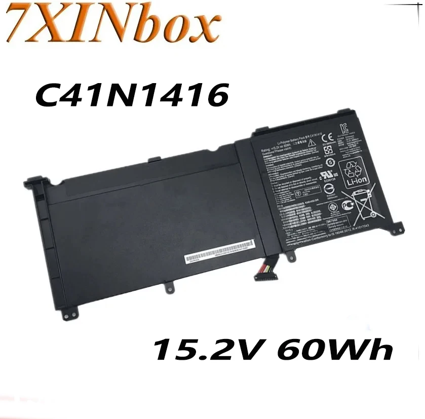 

7XINbox 15.2V 60Wh Original C41N1416 Laptop Battery For ASUS ZenBook Pro G501 G601J UX501VW N501L UX501J Series