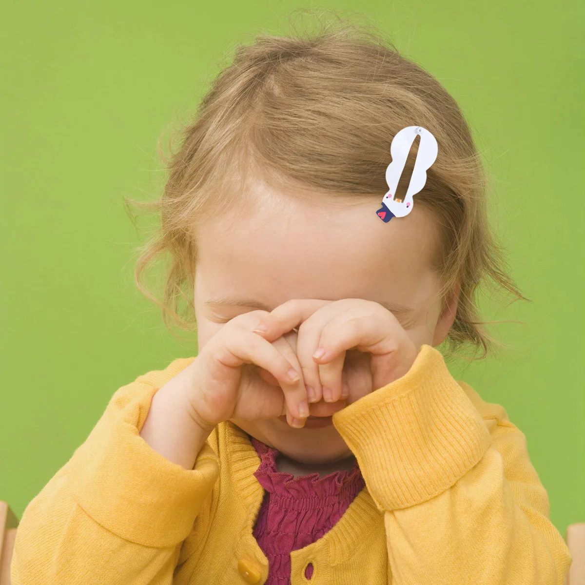 

8pcs Christmas Print Hair Clips Barrettes For Toddlers Girls Kids Teens Red Tree White Blue Snowman Design Kids Hair