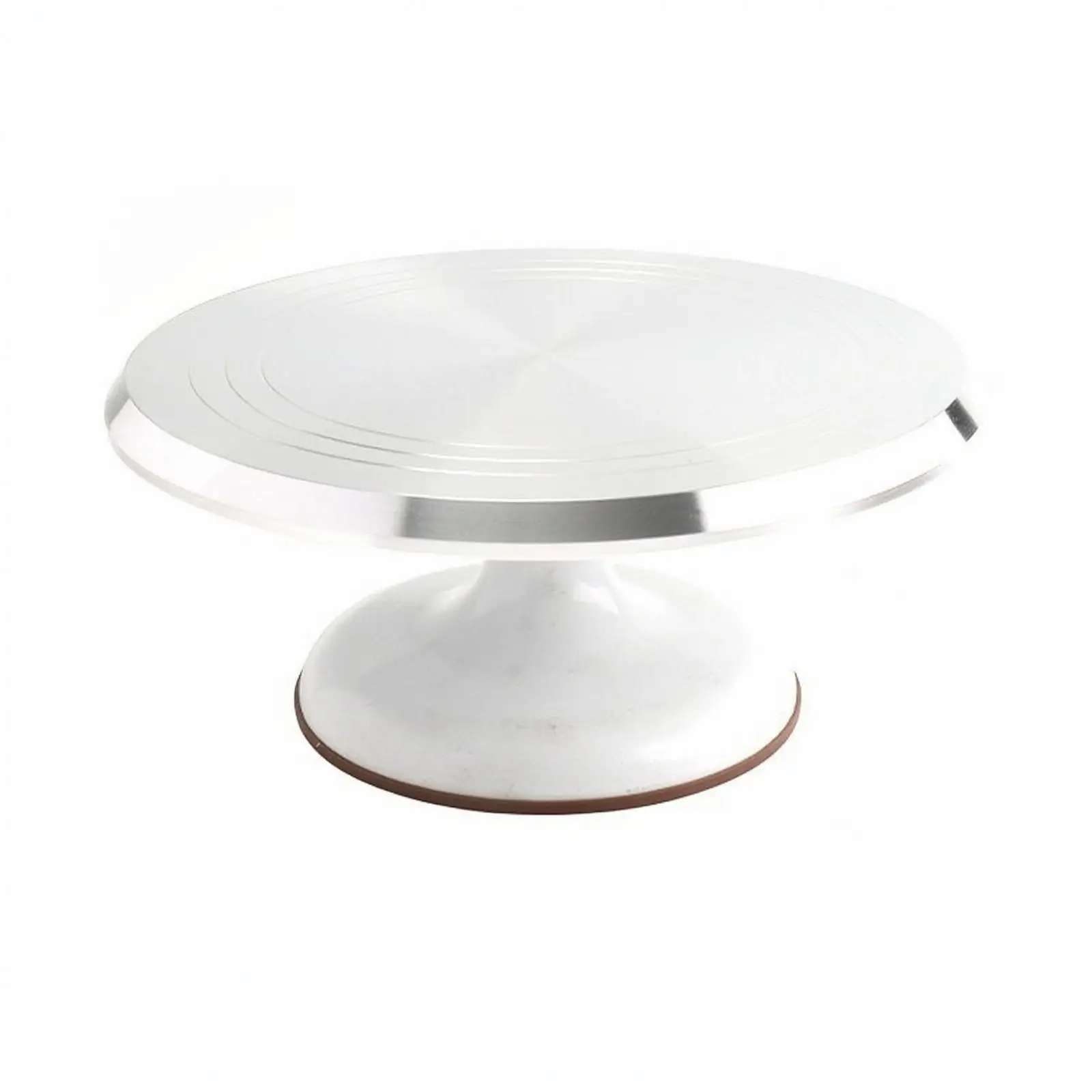 Manual Cake-Decorating Turntable 360° Rotating Cake Turntable with Aluminum Tray 30 Cm for Home Confectioners, Cooking Studios